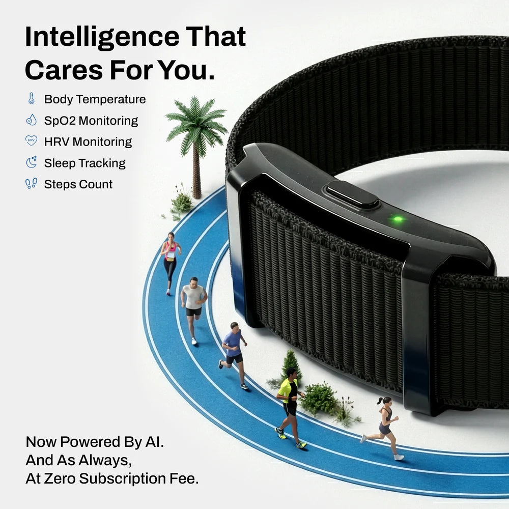 Pebble Qore™ 2 Smart Fitness Band | Premium Metal Build | 45 Days Battery | 5ATM Water Resistant