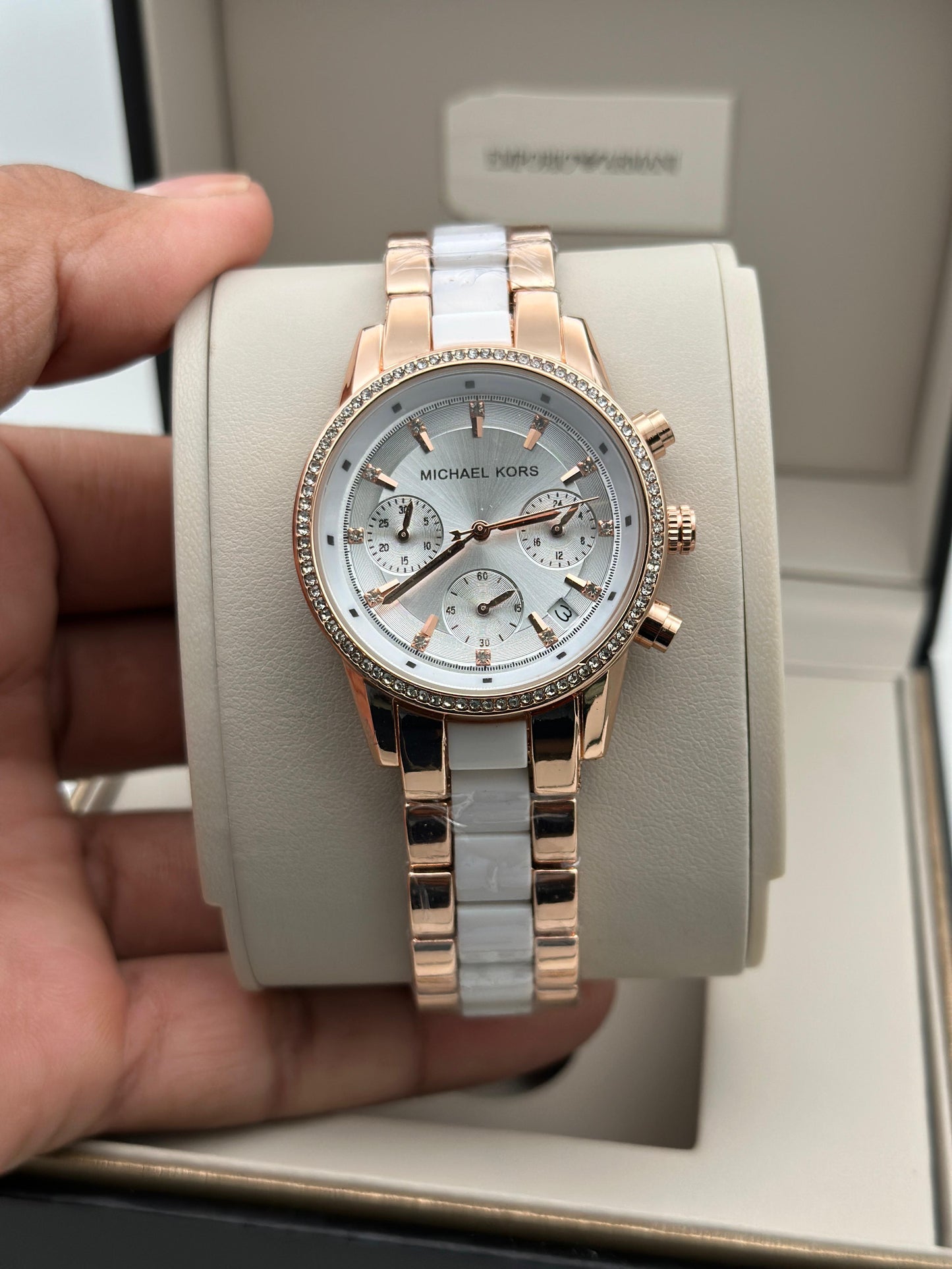 Mk Chronograph watch, a popular model