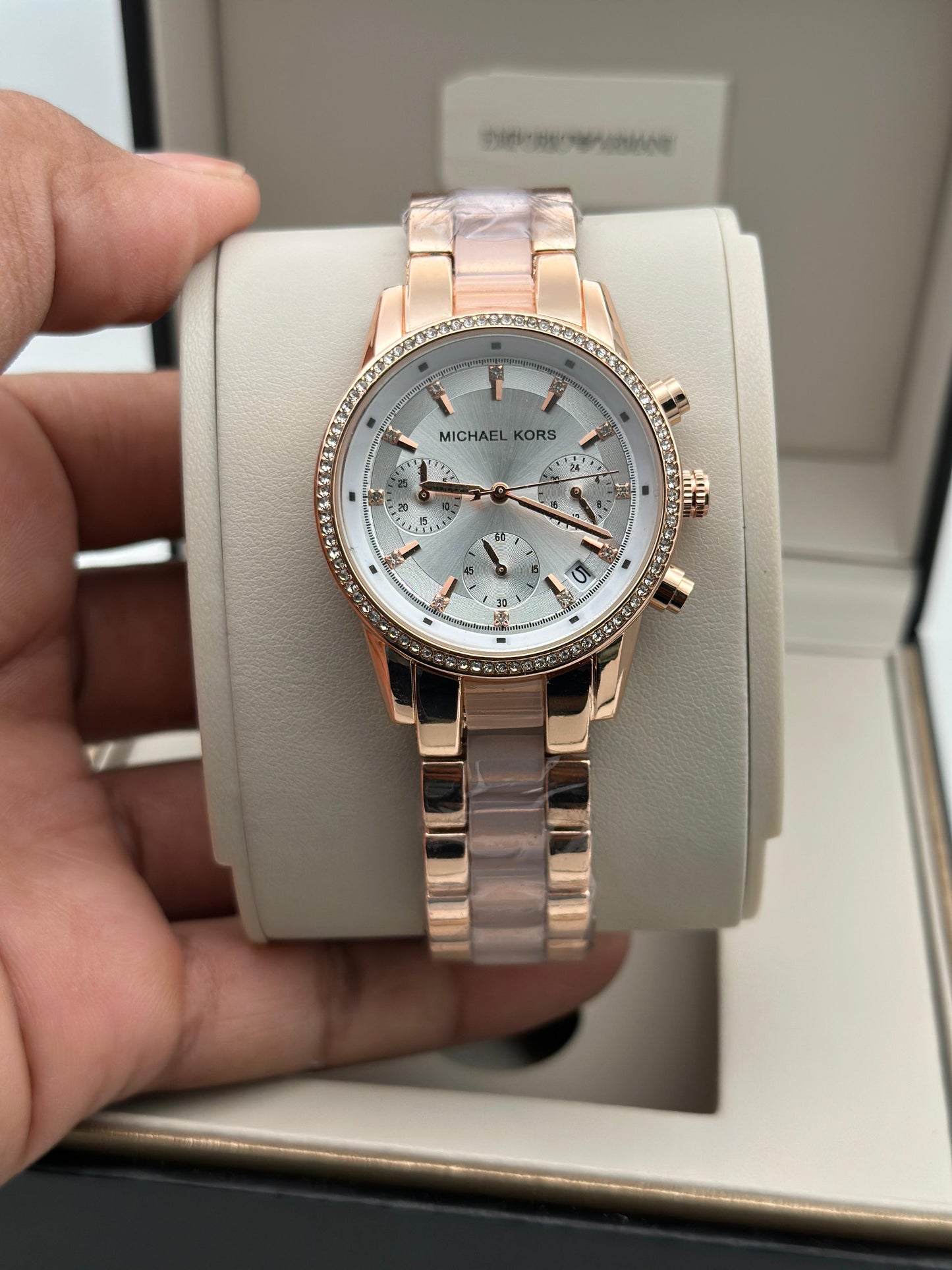 Mk Chronograph watch, a popular model