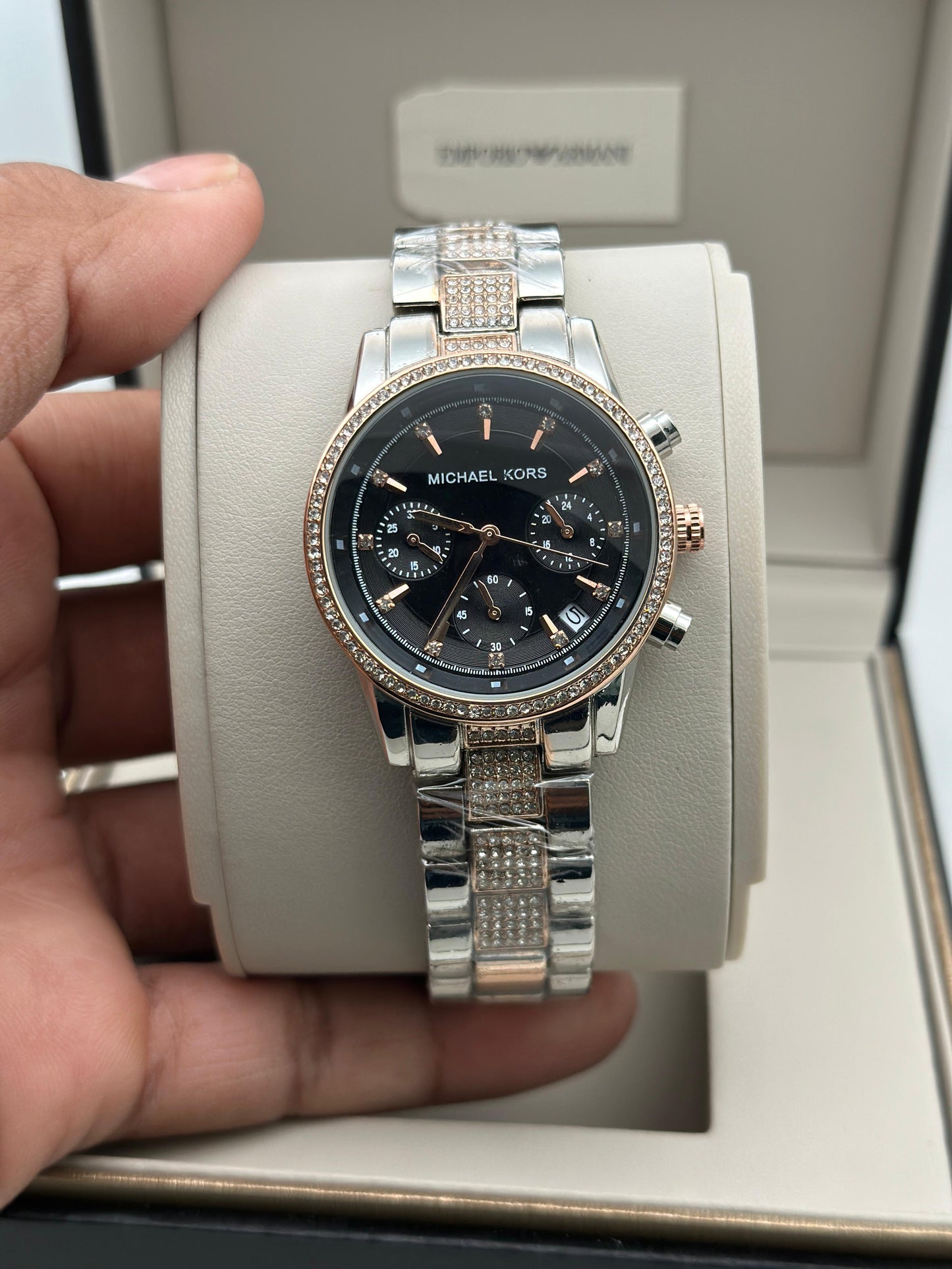 Mk Chronograph watch, a popular model