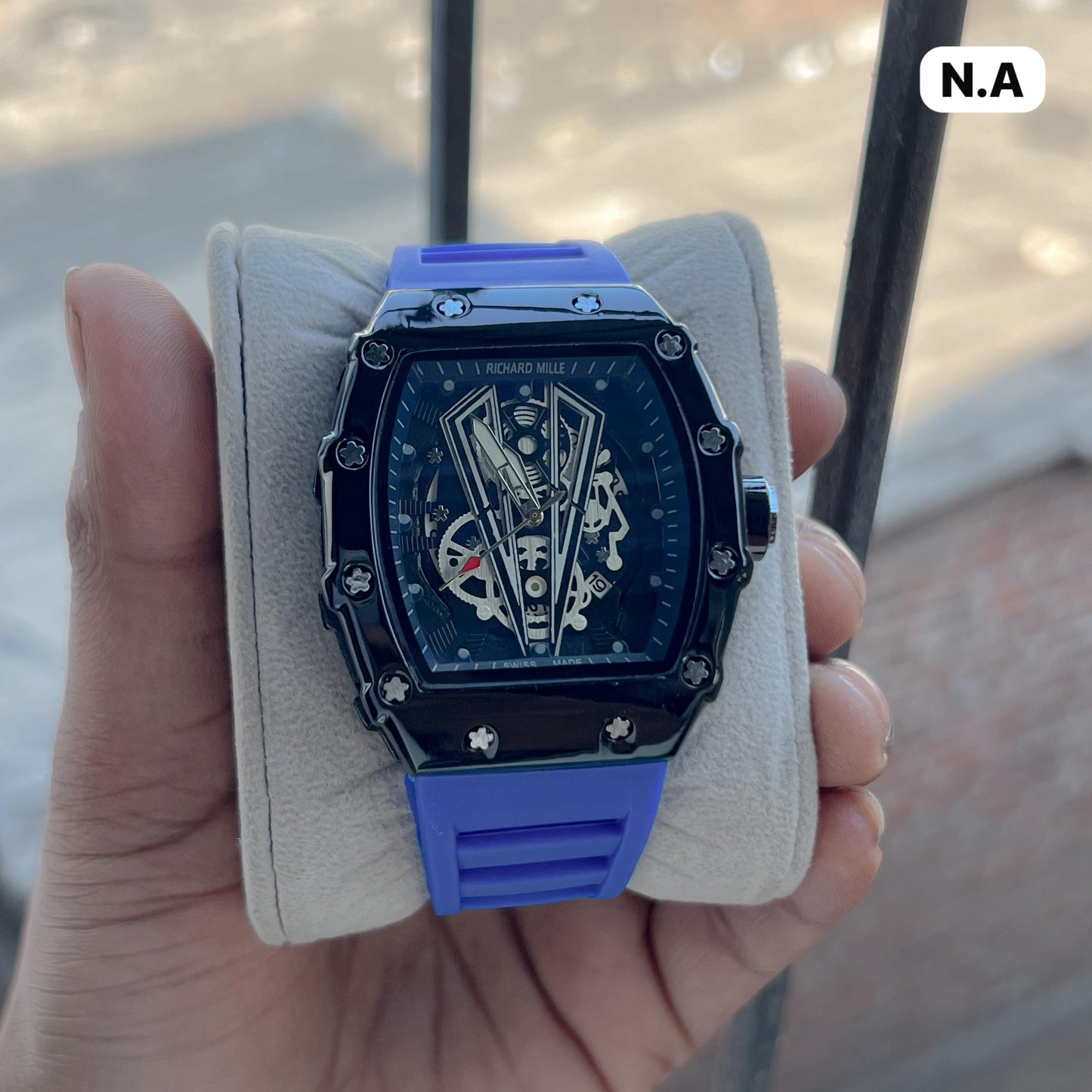 Ric**rd Mille inspired watch with a bold tonneau-shaped
