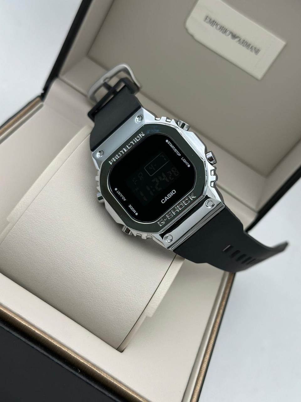 G-Shok Square Watch with Metal Beze