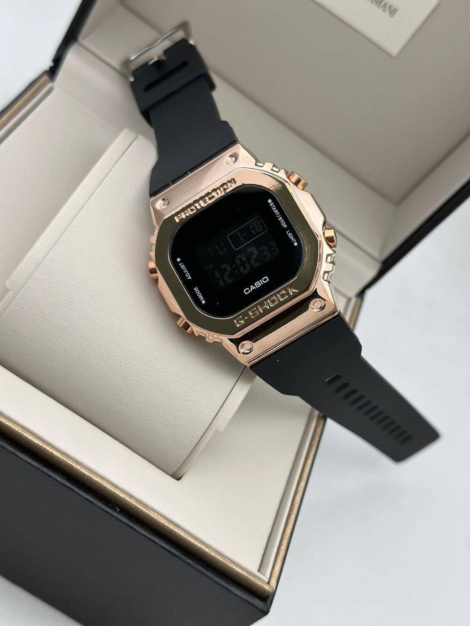 G-Shok Square Watch with Metal Beze