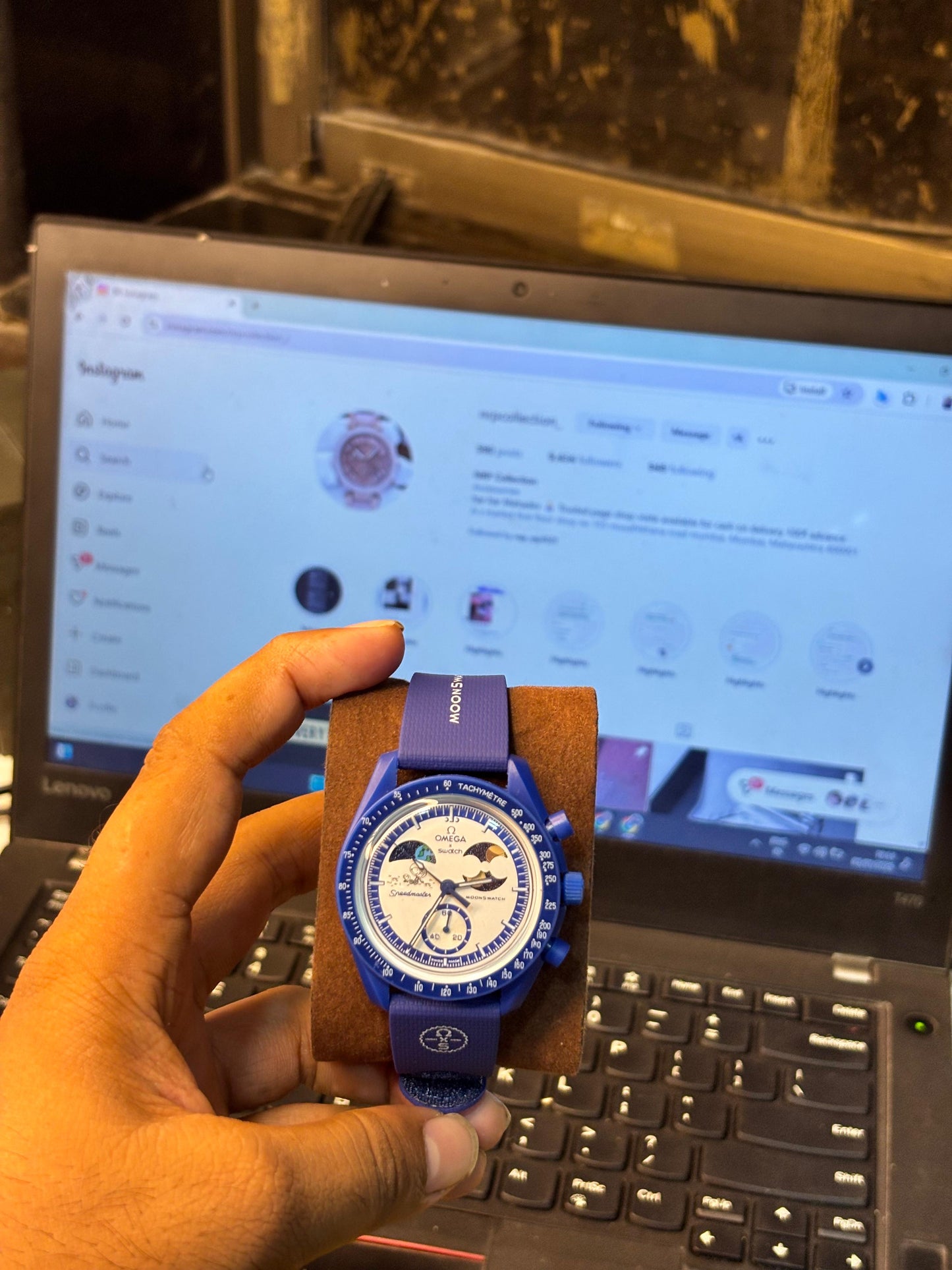 Sun and moon Working watch