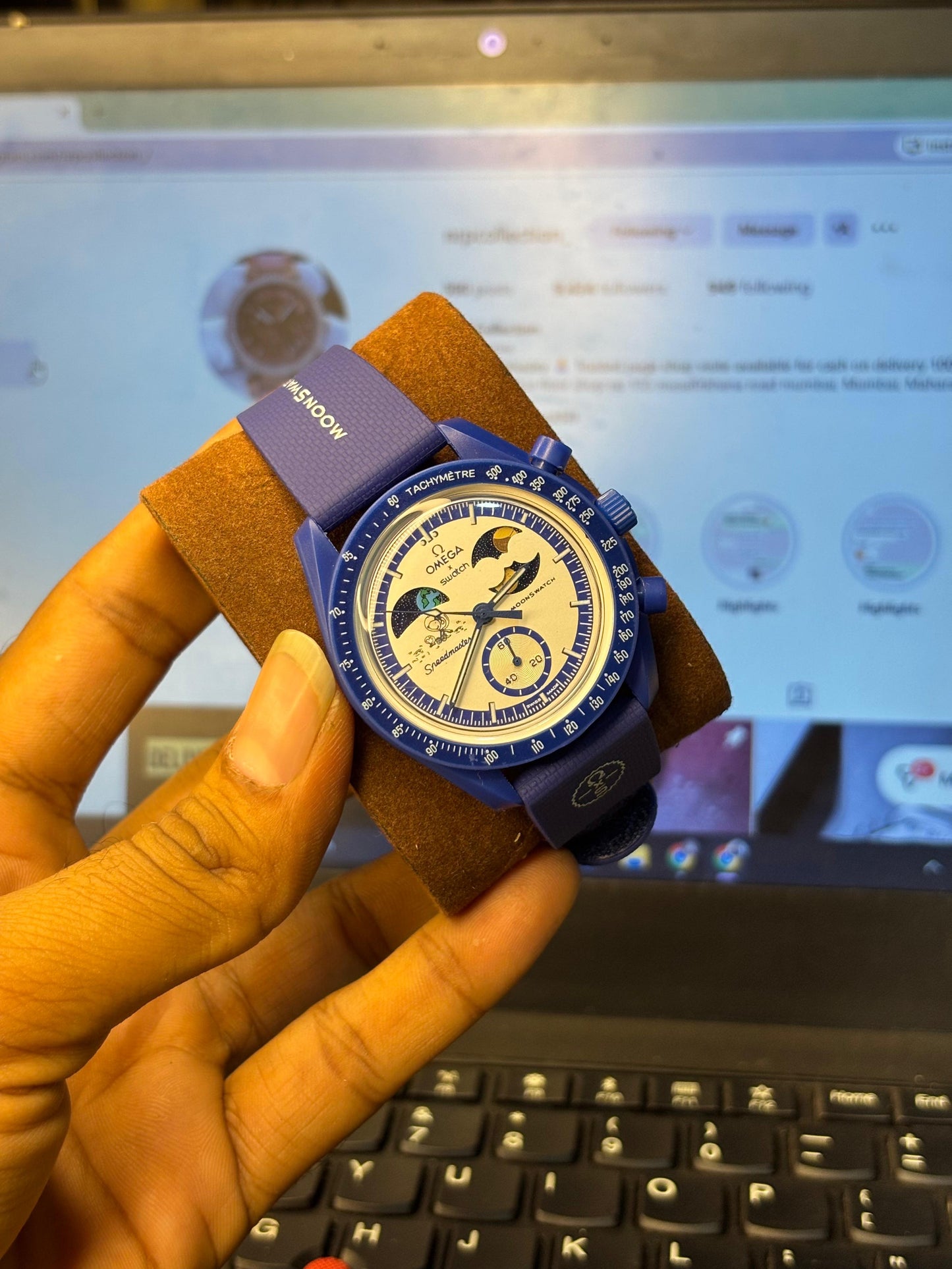 Sun and moon Working watch