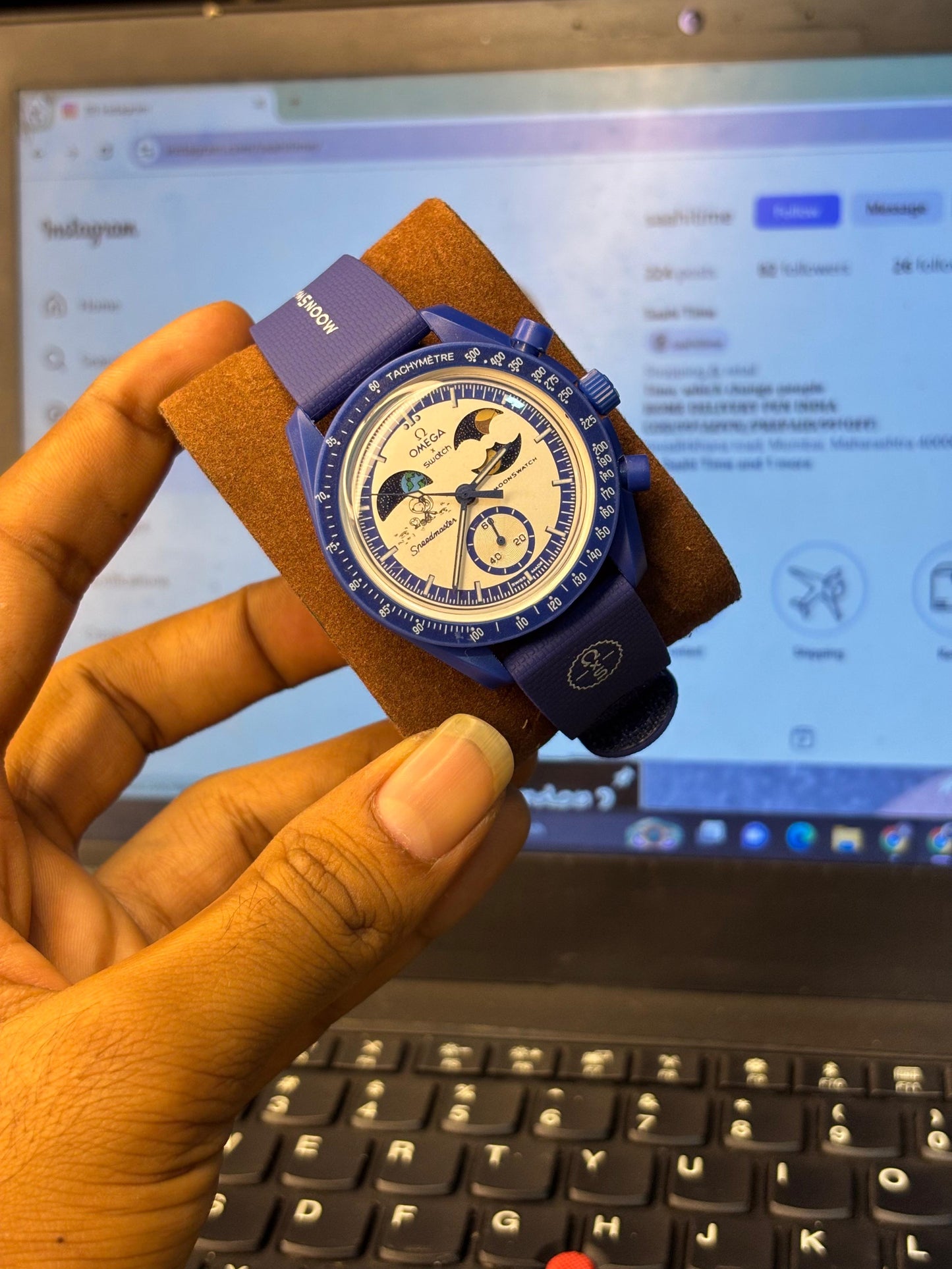 Sun and moon Working watch