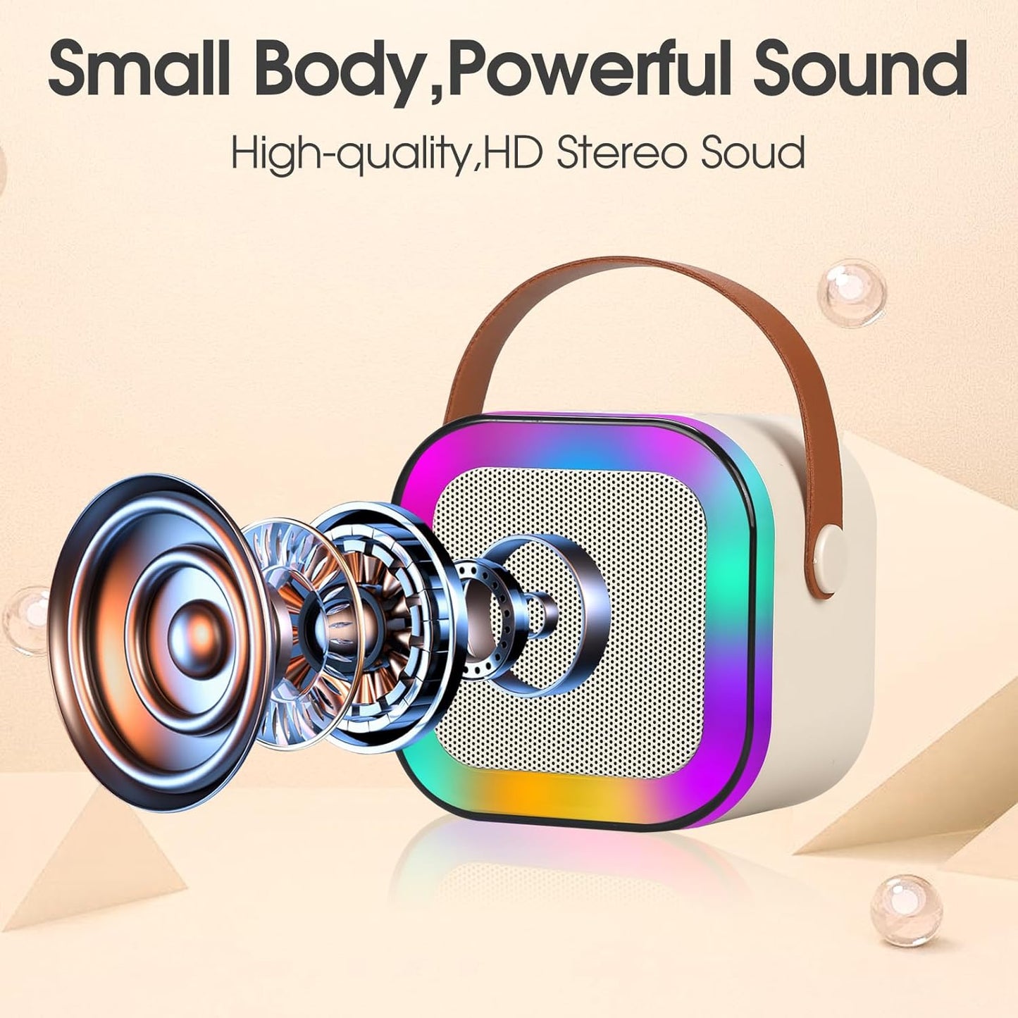 Portable Bluetooth Karaoke Speaker and Mic Machine