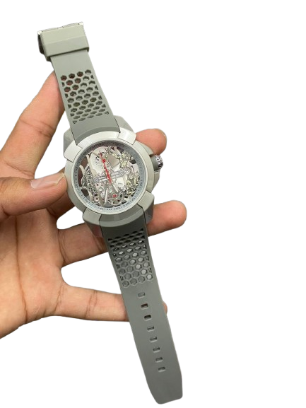 Shri Ram Limited Edition Watch with Orange Silicone Strap