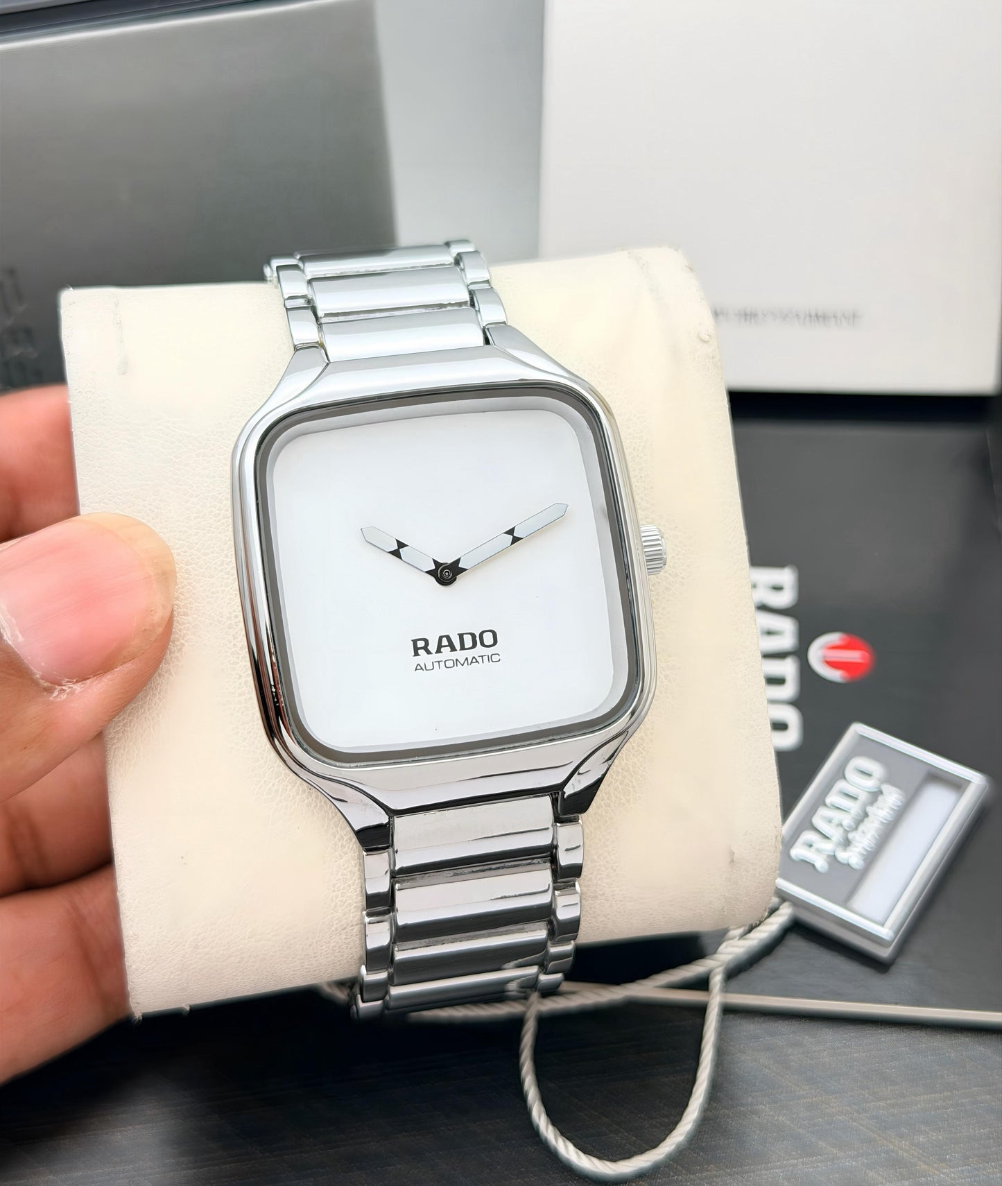 Raado Rd True Square Black Dial Watch